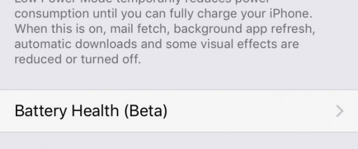 iPhone iOS 11.3 Battery Update